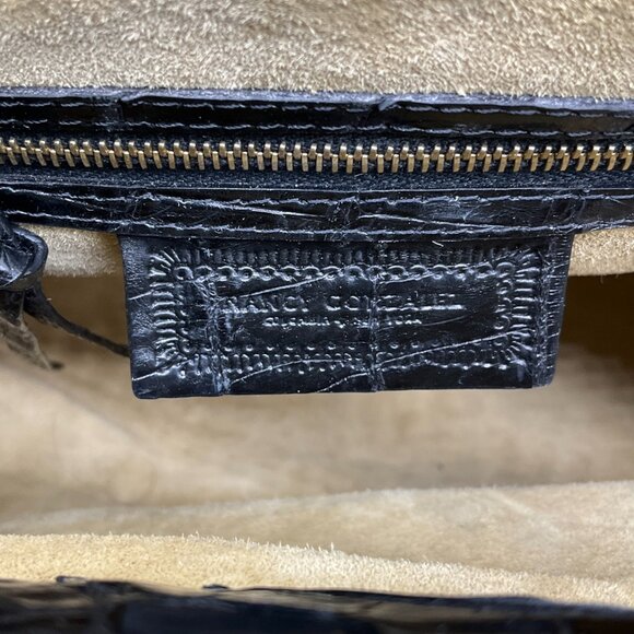Nancy Gonzalez Black Crocodile Satchel - Picture 8 of 9